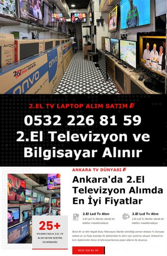 2.El Led Lcd Televizyon Laptop Alanlar Ankara - Özcan Spot