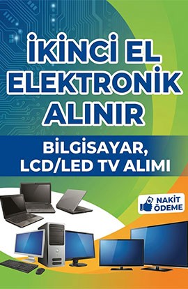 İkinci El Elektronik Eşya Bilgisayar LCD Led Tv Alan Mağaza